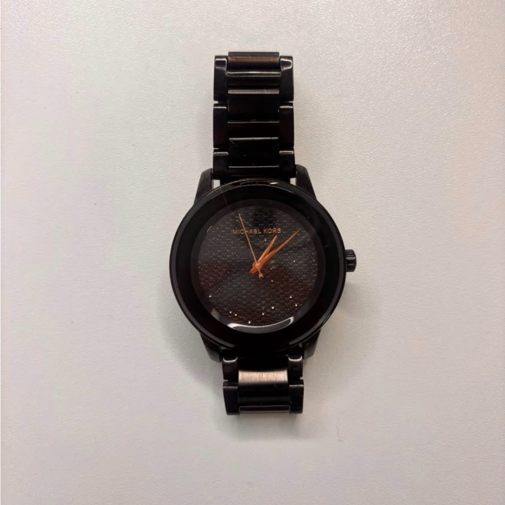 Michael Kors Black and Gold Watch